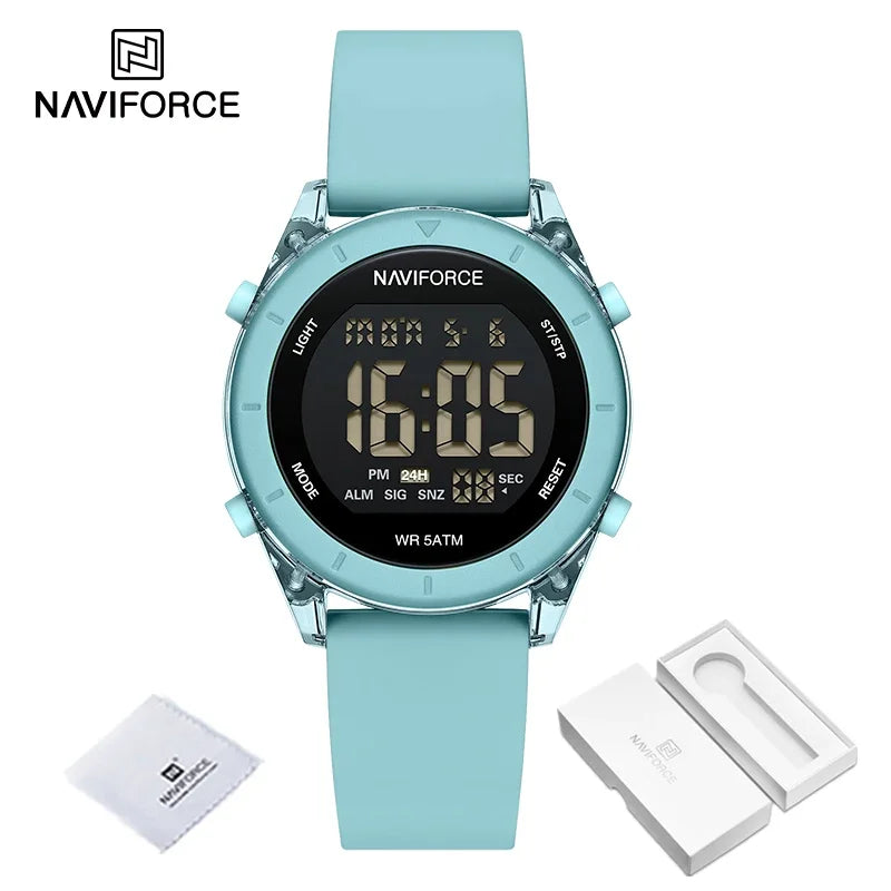 Reloj Digital Deportivo Naviforce para Mujer - Diseño Moderno y Funcional