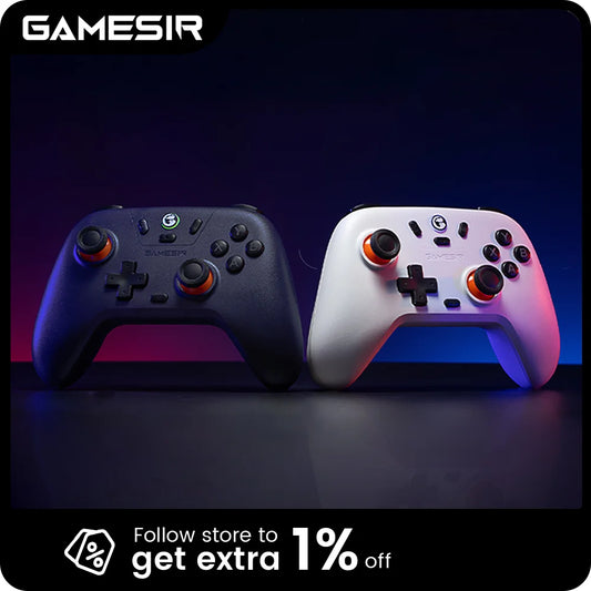 Control GameSir con Sticks Hall Effect, Vibración Dual y Conectividad Multiplataforma – PC, Switch, iOS, Android