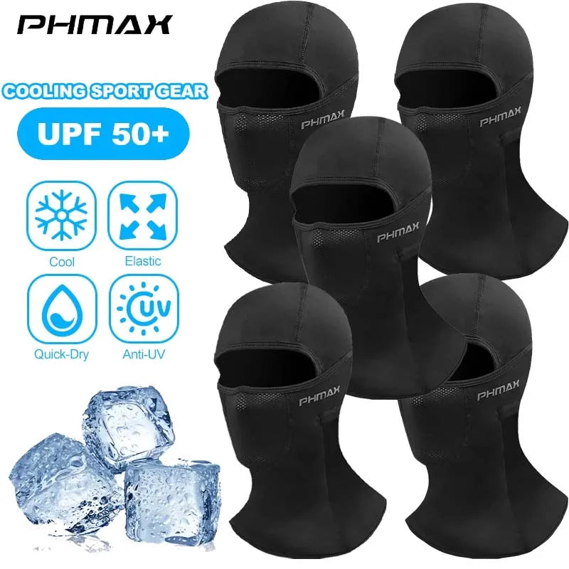 Balaclava PHMAX Deportiva Verano UPF 50+ | Protección Solar, Secado Rápido y Tejido Refrigerante