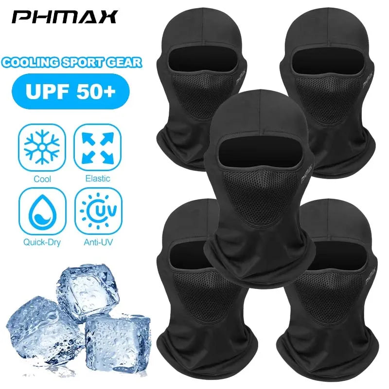 Balaclava PHMAX Deportiva Verano UPF 50+ | Protección Solar, Secado Rápido y Tejido Refrigerante