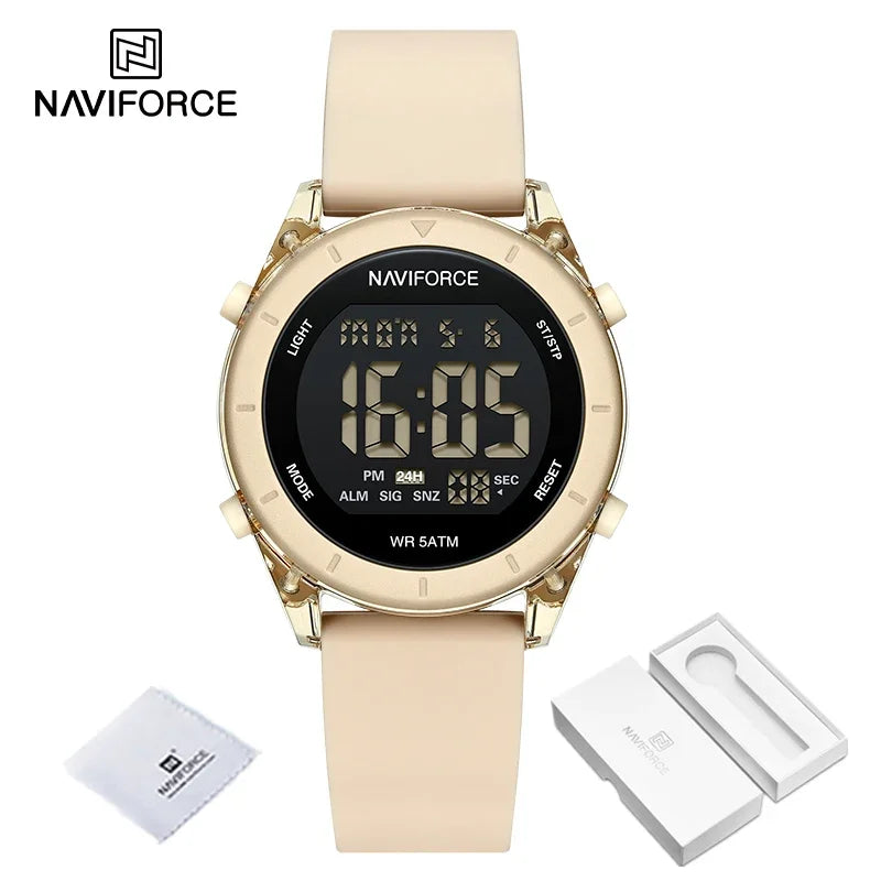 Reloj Digital Deportivo Naviforce para Mujer - Diseño Moderno y Funcional