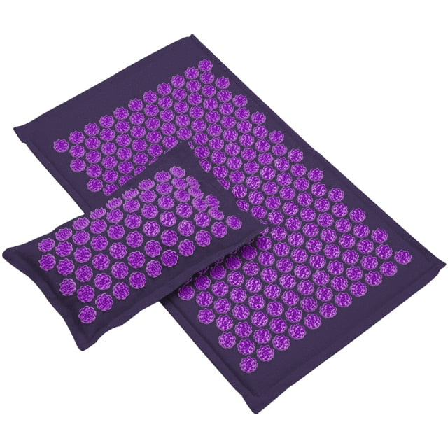 🌸 Set de Esterilla de Acupresión y Almohada: Relajación y Alivio del Dolor 🌸